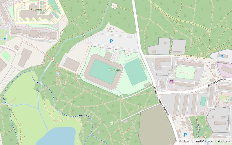 Saturn Stadium location map