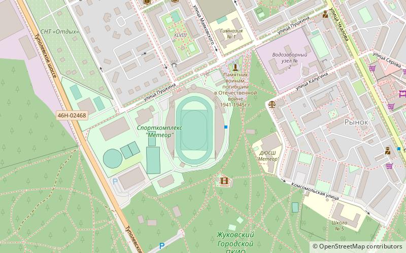 Meteor Stadium location map