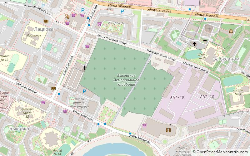 Bykovskoe memorialnoe kladbise location map