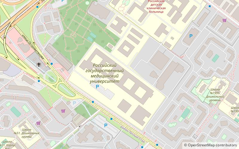 Russian National Research Medical University location map