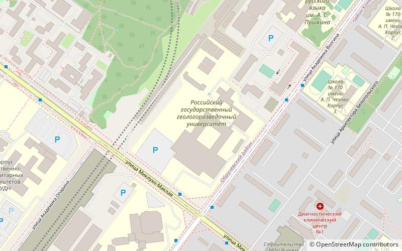 Russian State Geological Prospecting University location map