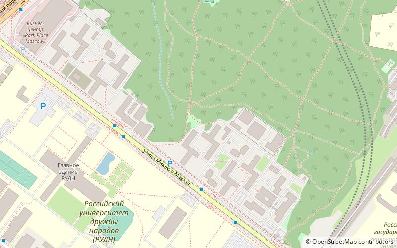 universite russe de lamitie des peuples moscou location map