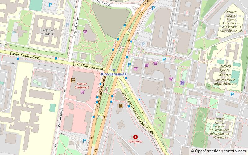 Moskiewski Państwowy Uniwersytet Pedagogiczny location map