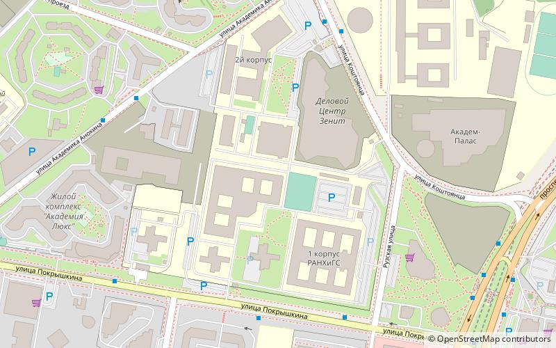 Académie russe de l'économie nationale location map