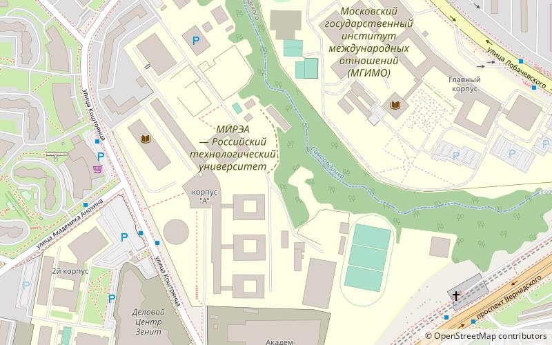 Moscow Technological University location map