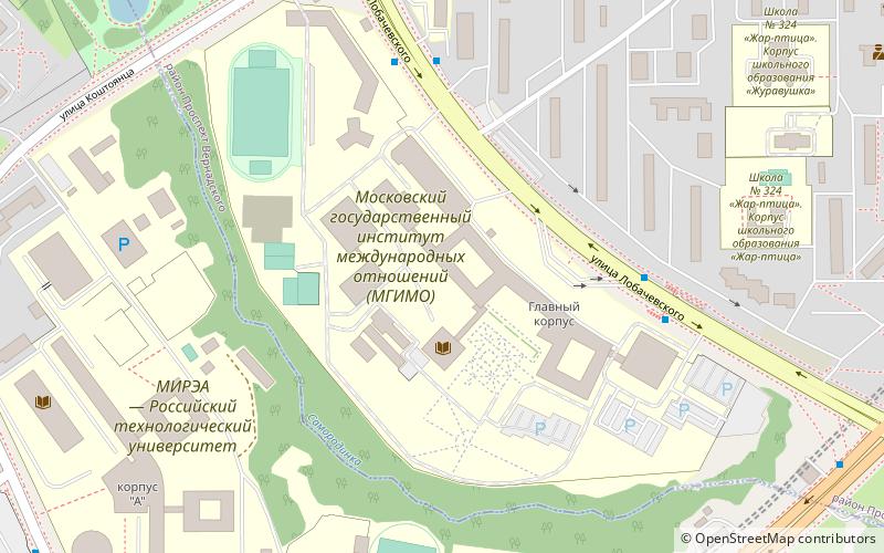 moscow state institute of international relations location map