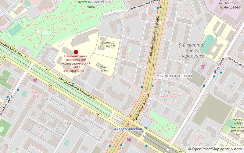 Akademitcheski location map