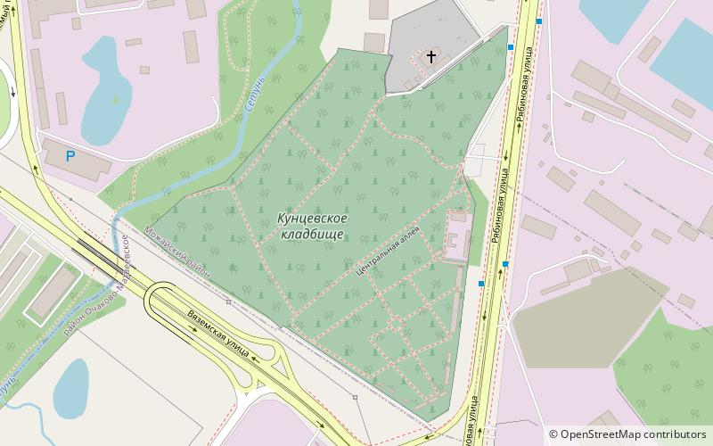 Cimetière de Kountsevo location map