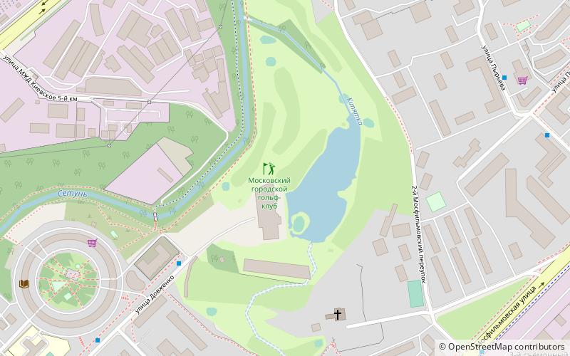 moscow city golf club location map