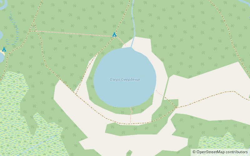 Lake Smerdiacheje location map