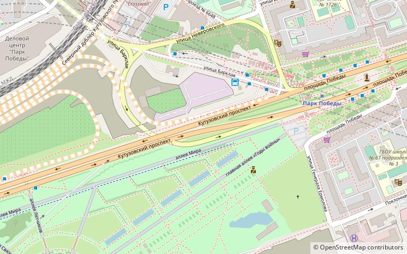 Kutuzovsky Avenue location map