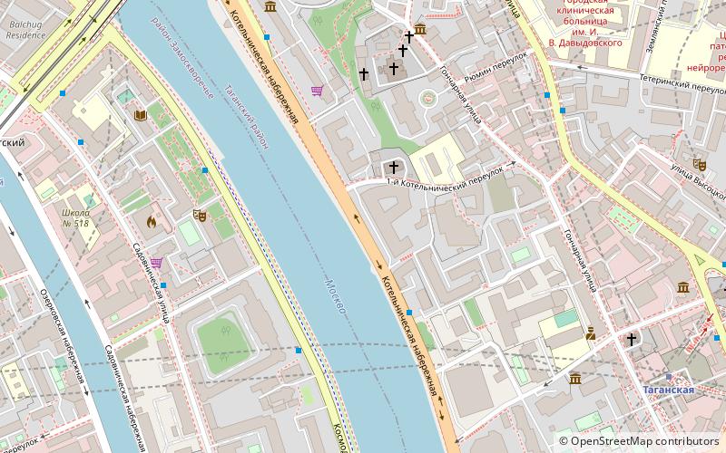 Kotelnicheskaya Embankment location map