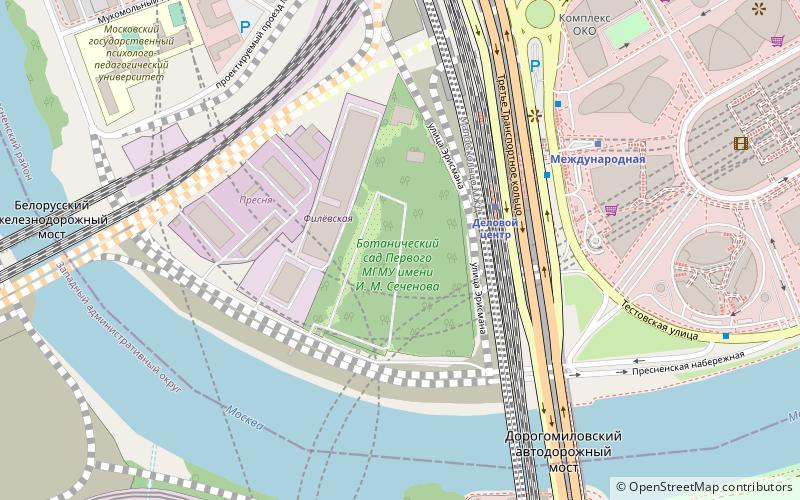 Sechenov Botanical Garden location map