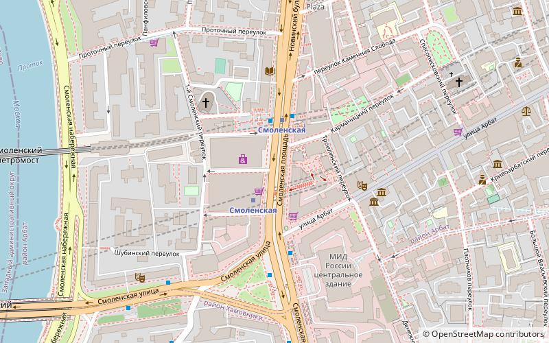 Smolenskaya Square location map