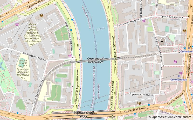 Smolensky Metro Bridge location map