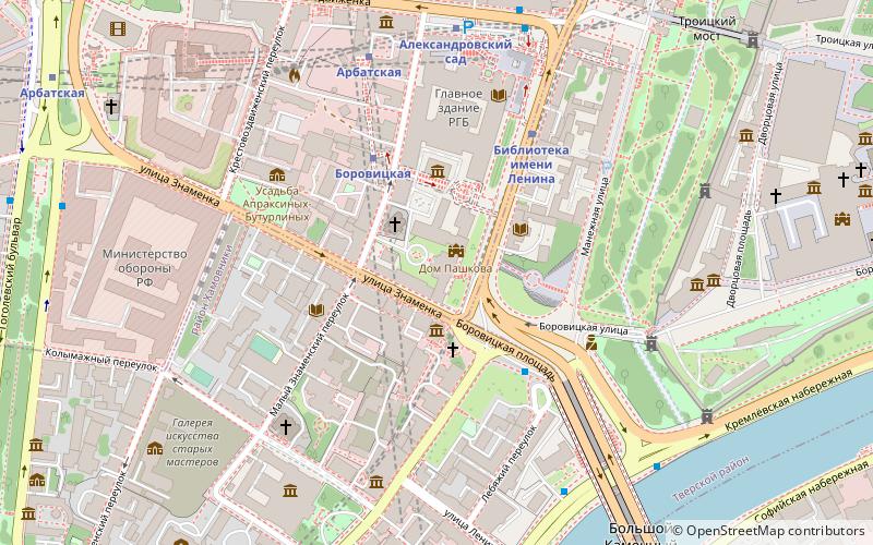 Rumyantsev Museum location map