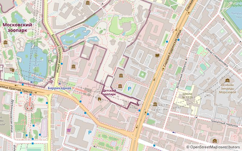 Moscow Planetarium location map