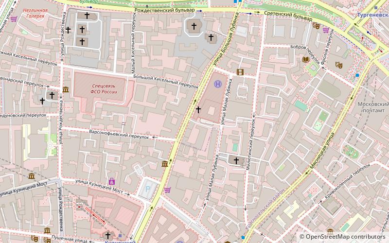 Bolshaya Lubyanka Street location map