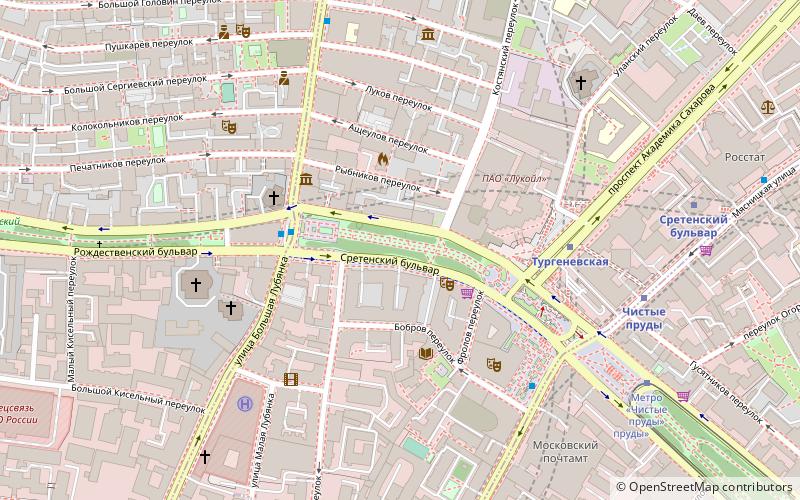 Sretensky Boulevard location map