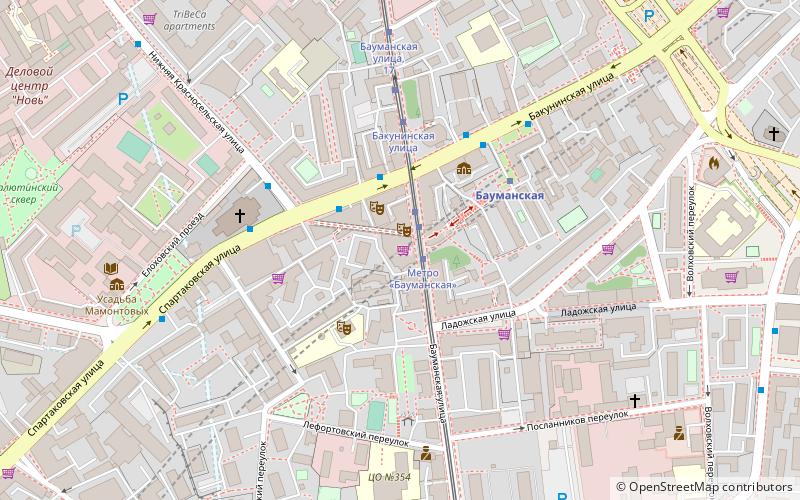 elokhovskiy passage shopping center moscow location map