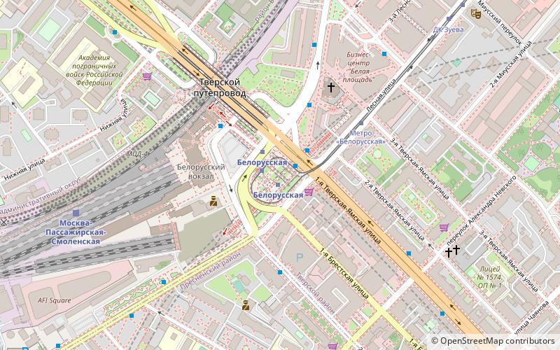 Tverskaya Zastava Square location map