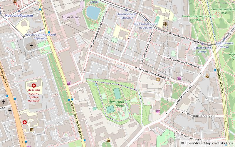 Printing plant of Ogonyok magazine location map