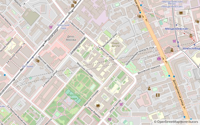 d mendeleev university of chemical technology of russia moskwa location map