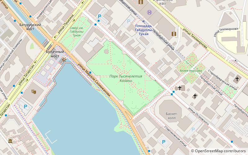 Kazan Millennium Park location map