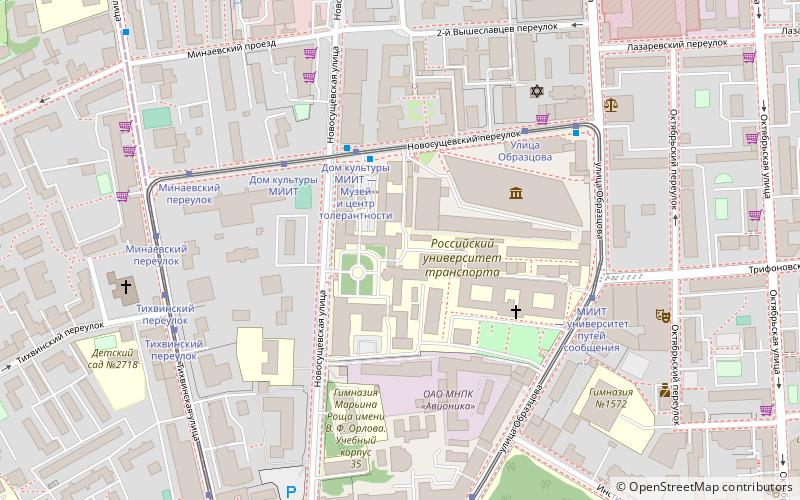 Moscow State University of Railway Engineering location map