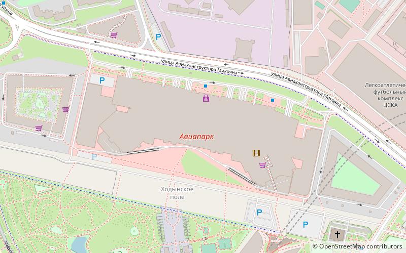 Aviapark location map