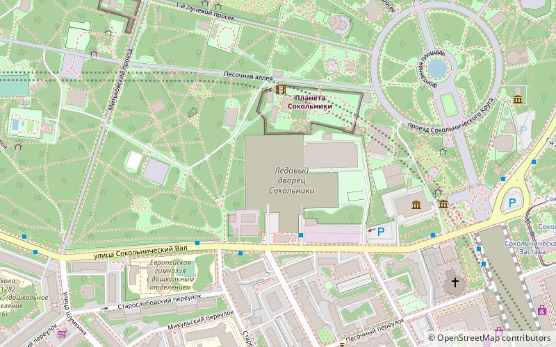 Sportpalast Sokolniki location map