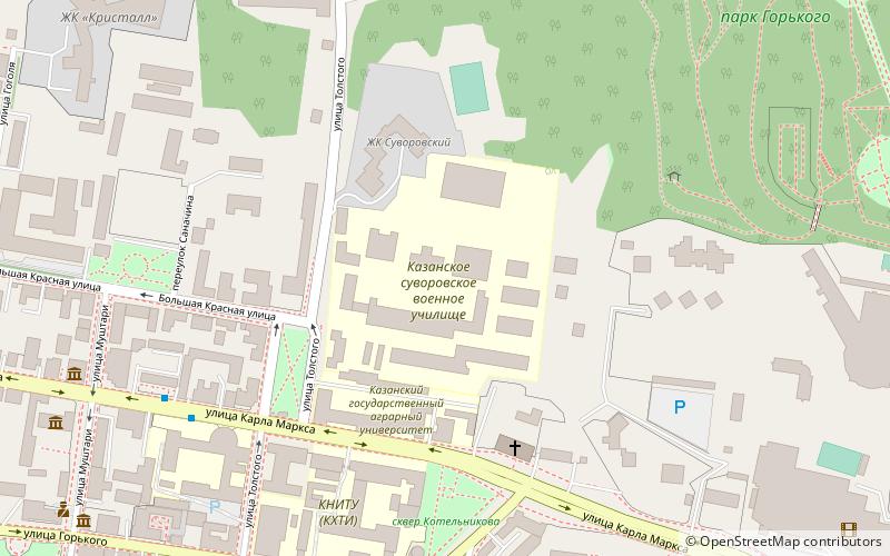kazan suvorov military school location map