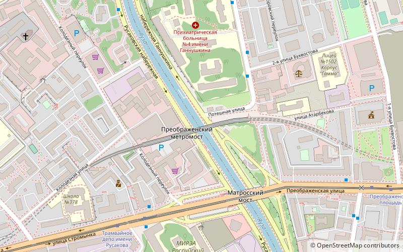 Preobrazhensky Metro Bridge location map