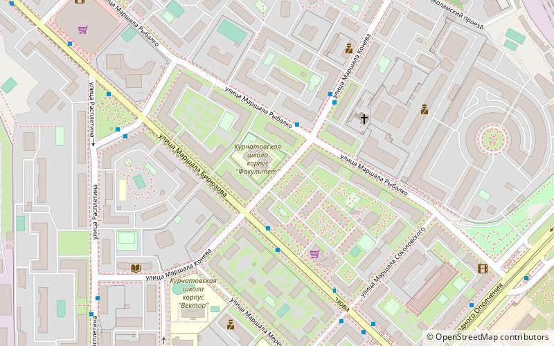 Marshala Koneva Street location map