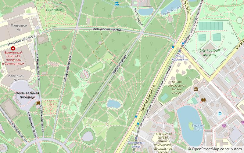 spartak tennis club moscu location map