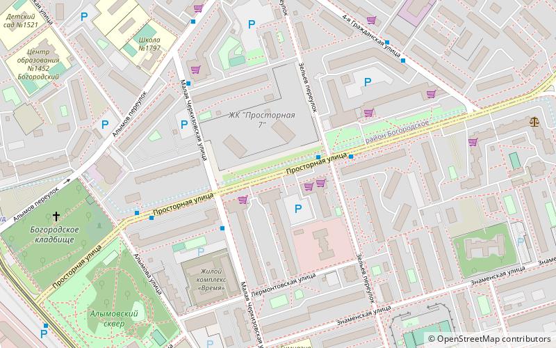 Prostornaya Street location map