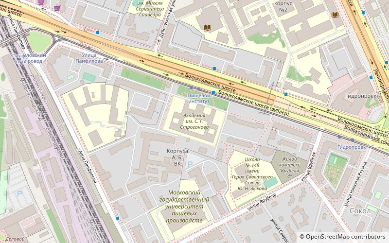 Moskiewski Państwowy Artystyczno-Przemysłowy Uniwersytet imienia S.G. Stroganowa location map