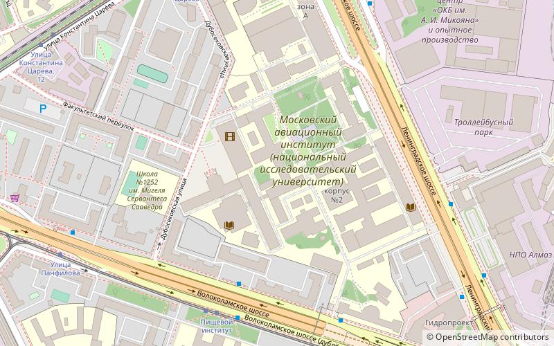 Instituto de Aviación de Moscú location map