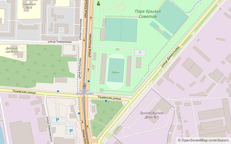 rubin stadium kasan location map