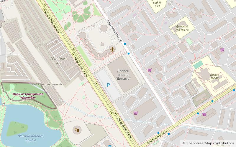 Dynamo Sports Palace location map