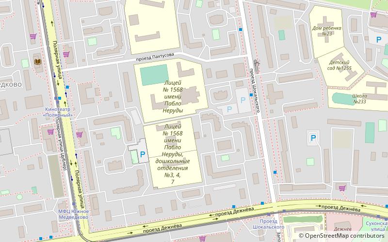 Yuzhnoye Medvedkovo District location map