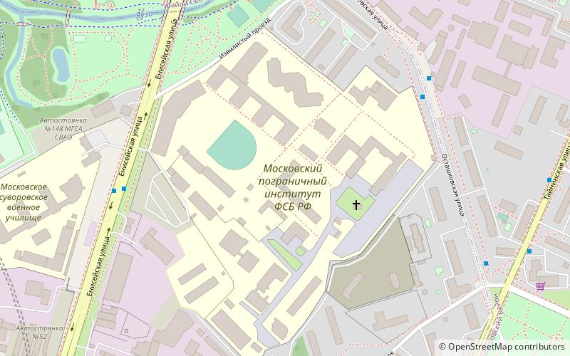 Moscow Border Institute of the FSB of the Russian Federation location map