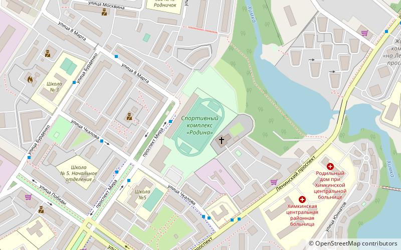 Stadion Rodina location map
