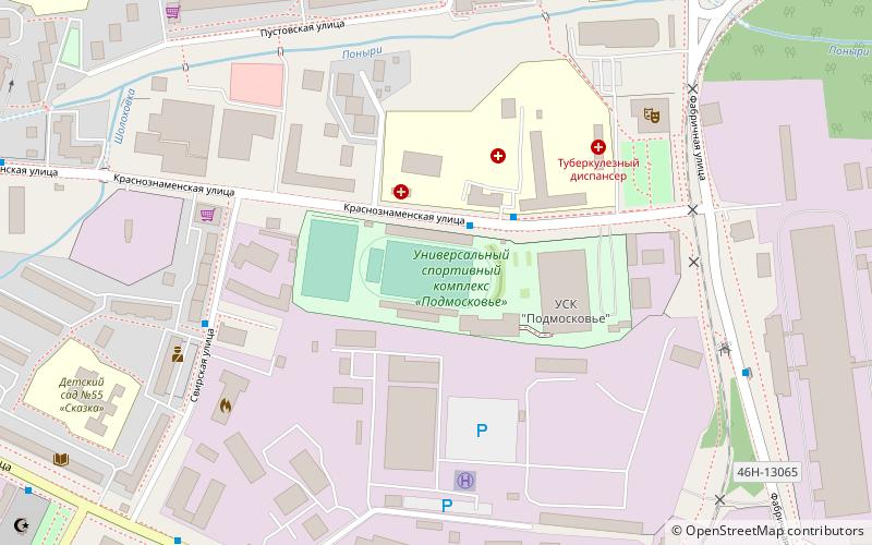 stadion spartak szczolkowo location map