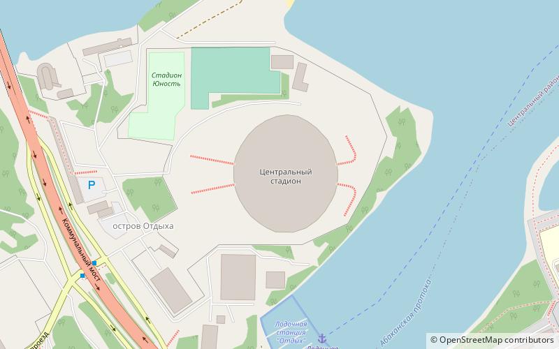 Central Stadium location map