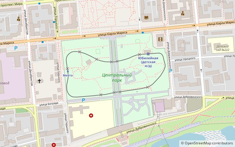 Centralnyj park location map