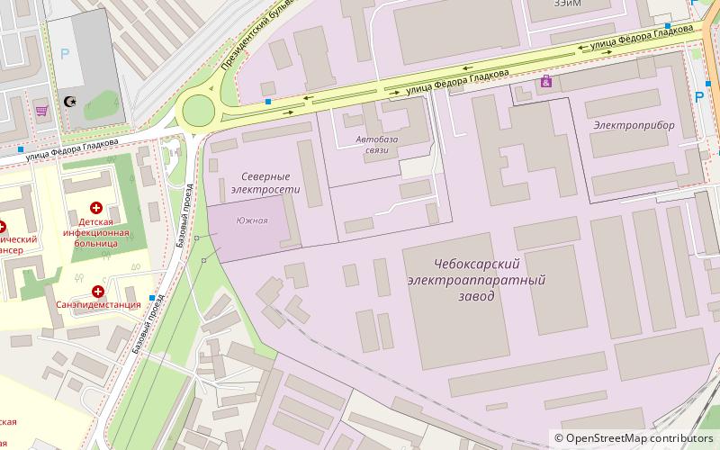 kalininsky district cheboksary location map