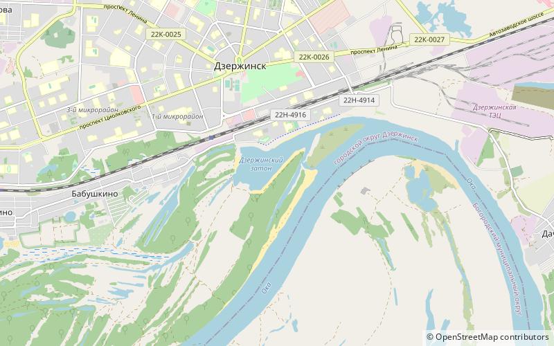 plaz dzerzinskij zaton dzerzhinsk location map