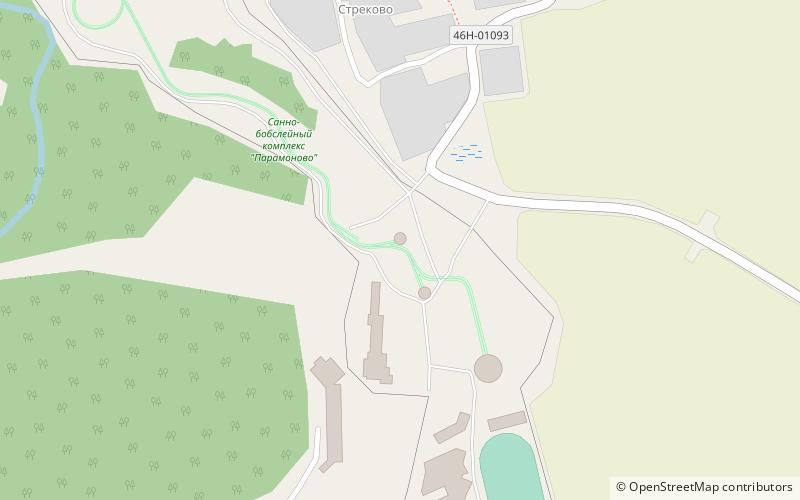 paramonovo bobsleigh location map
