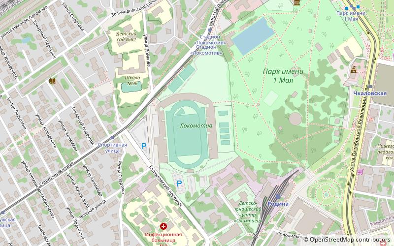 Estadio Lokomotiv location map